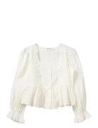 Ariasw Broderie Anglaise Shirt White Sofie Schnoor