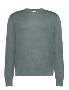 Ls Linen Blend Crew Swtr 12Gg Khaki Calvin Klein