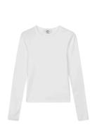 Grace Jersey Camille Tee Ls White Mads Nørgaard