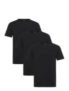 Stretch Cn Tee Ss 3Pack Black Tommy Hilfiger