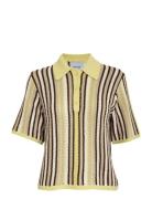 Mskatie Knit T-Shirt Yellow Minus