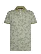 Efronsi Jaquard Pattern Polo Green SIGNAL