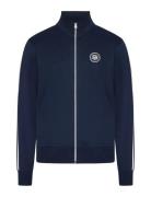 Mattssi Zip Sweat Cardigan Navy SIGNAL