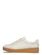 Rally T-Toe Leather/Suede Crepe Sneakers Cream FitFlop