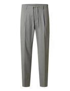 Slm190-Reg Tapered Leroy Pleat Pant Noos Grey Selected