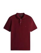 Soft Touch Interlock Reg Polo Burgundy Tommy Hilfiger