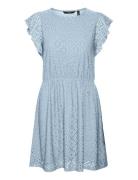 Vmtassa Sl Frill Short Dress Jrs Girl Blue Vero Moda Girl