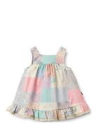 Dress Ruffle Ayla Patterned Wheat