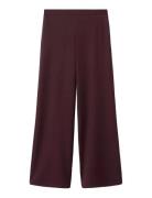 Straight Low-Rise Suit Trousers Burgundy Mango