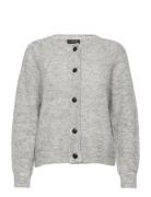 Slwlulu Ls Knit Short Cardigan Noos Grey Selected