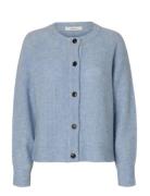 Slwlulu Ls Knit Short Cardigan Noos Blue Selected