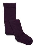 Wool Tights, Grey/Silver Purple Smallstuff