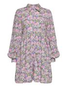 Slfjudita Ls Short Shirt Dress B Patterned Selected