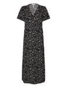 Objema Elise S/S Long Wrap Dress Rep . C Black Object