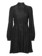 Slfmadina Ls Short Dress B Black Selected