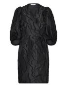 Wrap Dress With Balloon Sleeves Black Coster Copenhagen