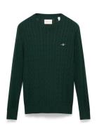 Classic Cable Knit Sweater Khaki GANT