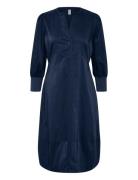 Cuantoinett 3/4 Sleeve Dress Navy Culture