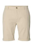 Slmslim-Luton Miles Flex Shorts Noos Beige Selected