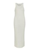 Vimargot Open O-Neck S/L Knit Dress/R White Vila