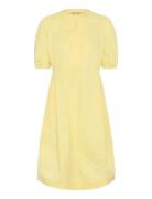 Cuantoinett Ss Placket Dress Yellow Culture