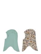 2 Pack Cotton Fullface Green Mikk-line