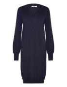 Rmwsofia Wool Knit Dress Navy RM By Rosemunde