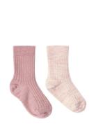 Sock 2 P Wool Knit Pink Lindex