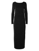 Slfmarwa Ls Deep Reversible Ankle Dress Black Selected