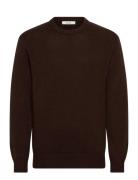 Slmcody Ls Knit Crew Neck Noos Brown Selected