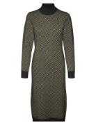Vmaria Art Ls High-Neck Calf Dress Ga Black Vero Moda