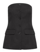 Slfeli Bustier Top Black Selected