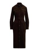 Cotton Corduroy Shirtdress Brown Polo Ralph Lauren