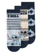 Nmmjermaine Stitch 3P Sock Wdi Navy Name It