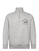 Printed Graphic Half Zip Grey GANT