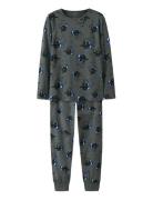 Nkmnightset Dark Grey Mel Skull Noos Grey Name It