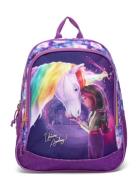 Unicorn Academy, Medium Rygsæk, 35 X 26 X 18 Cm Purple Euromic