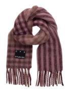 Cph Shawl 14 Wool Mix Burgundy Pink Copenhagen Studios