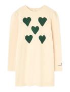 Hearts Flan Yellow Buf Dress Cream THE ANIMALS OBSERVATORY
