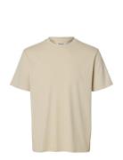 Slmspencer Rib Ss O-Neck Tee Noos Cream Selected