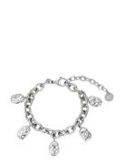 Kaia Charm Bracelet Silver Silver Bud To Rose