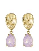 Karma Crystal Earring Opal Pink/Gold Pink Bud To Rose
