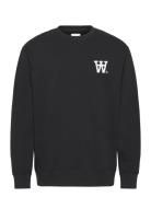Wwnoel Aa Chest Print Sweatshirt Grey WOOD WOOD