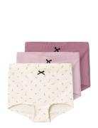 Nmftights 3P Buttercream Floral Noos Patterned Name It