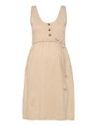 Mlivy Lia Sl Jrs Abk Dress 2F Noos Beige Mamalicious