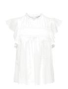 Onlkatti S/S Dobby Top Wvn Noos White ONLY