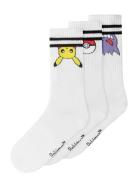 Nkmmorten Pokemon 3P Tennissock Sky White Name It