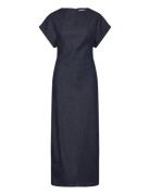 Slfasta Ss Ankle Dress Navy Selected