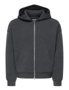 Onsgoyle Boxy Ls Scuba Zip Hoodie Sweat Grey ONLY & SONS