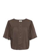 Kbfry Blouse Brown Karen By Simonsen